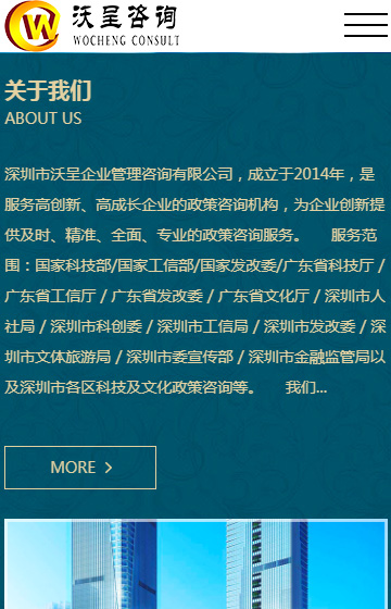 沃呈企業(yè)管理咨詢(xún)網(wǎng)站案例圖片3